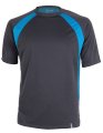 Heren Sportshirt CONA SPORTS Pace Tech Tee Anthracite-Azure Blue
